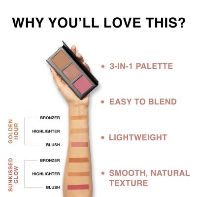 Lakme: Absolute Facelift Palette 15gm Sunkissed Glow Lakme: Absolute Facelift Palette 15gm Sunkissed Glow