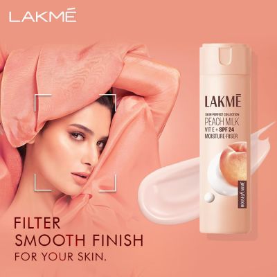 Lakme: Peach Ceramide Moisturizer with SPF 24| For Dry Skin, Normal Skin & Sensitive Skin 200ml