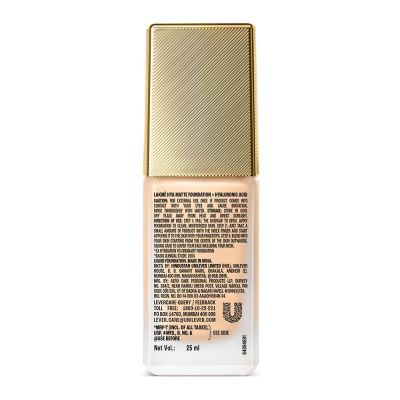 Lakme: 9 to 5 Hya Matte Foundation + Hyaluronic Acid Warm Light Lakme: 9 to 5 Hya Matte Foundation + Hyaluronic Acid Warm Light