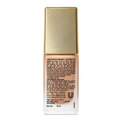 Lakme: 9 to 5 Hya Matte Foundation + Hyaluronic Acid Neutral Nude Lakme: 9 to 5 Hya Matte Foundation + Hyaluronic Acid Neutral Nude