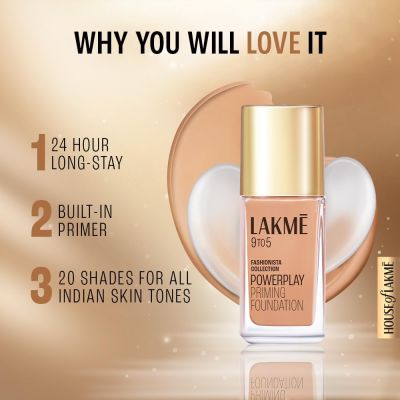 Lakme: 9 to 5 Primer + Matte Perfect Cover Foundation Mini Warm Creme Pink Lakme: 9 to 5 Primer + Matte Perfect Cover Foundation Mini Warm Creme Pink