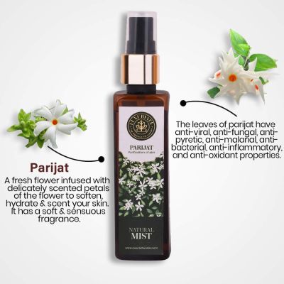 Luxuriate: Pure and Natural Body/Face Parijat Mist Spray-100 ml