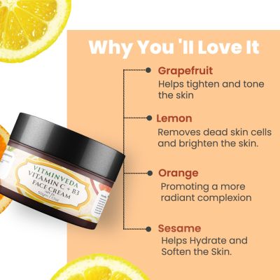 VITMINVEDA: Vitamin C Brightening Face Cream 50g