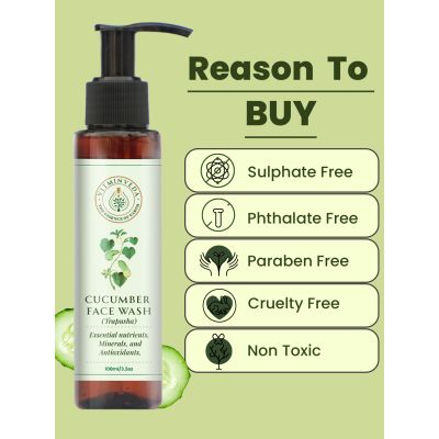 VITMINVEDA: Natural Cucumber Face Wash 100ml