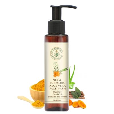 VITMINVEDA: Natural Neem Turmeric Aloe Vera Face Wash 100ml