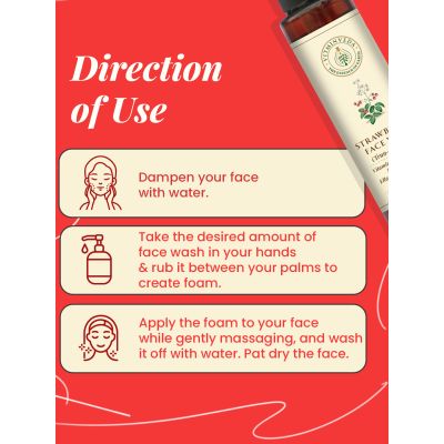VITMINVEDA: Natural Strawberry Face Wash 100ml