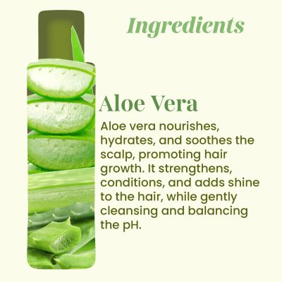 VITMINVEDA: Pure Natural Aloe Vera Shampoo 200ml