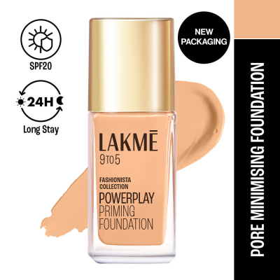 Lakme: 9 to 5 Powerplay Priming Foundation C100 Cool Ivory Lakme: 9 to 5 Powerplay Priming Foundation C100 Cool Ivory