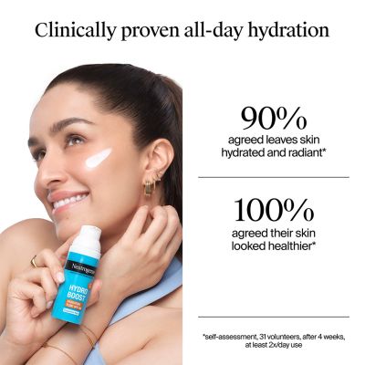 Neutrogena: Hydroboost hydrating fluid Sunscreen Moisturizer SPF 50 - Weightless sun Protection