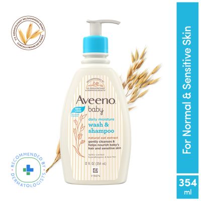 Aveeno: Daily Moisture Wash & Shampoo 354ml Aveeno: Daily Moisture Wash & Shampoo 354ml