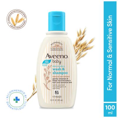 Aveeno: Daily Moisture Wash & Shampoo 100 ml Aveeno: Daily Moisture Wash & Shampoo 100 ml