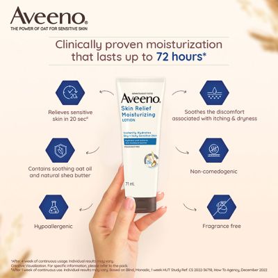 Aveeno: Skin Relief Lotion 71 ml (for Sensitive Skin)