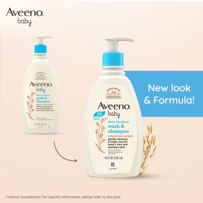 Aveeno: Daily Moisture Wash & Shampoo 532ml Aveeno: Daily Moisture Wash & Shampoo 532ml