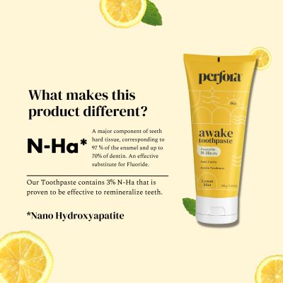 Perfora: Awake Toothpaste - Lemon Mint - 100gm