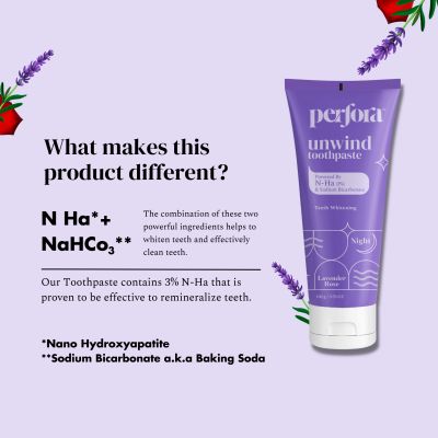 Perfora: Unwind Toothpaste - Lavender Rose - 100gm