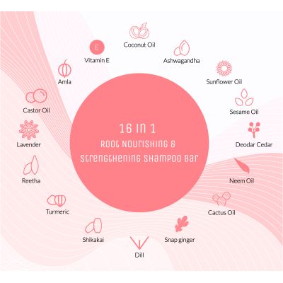 The Unplugged: 16 in 1 Root Nourishing shampoo bar - 120gm