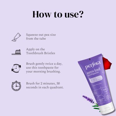 Perfora: Unwind Toothpaste - Lavender Rose - 100gm