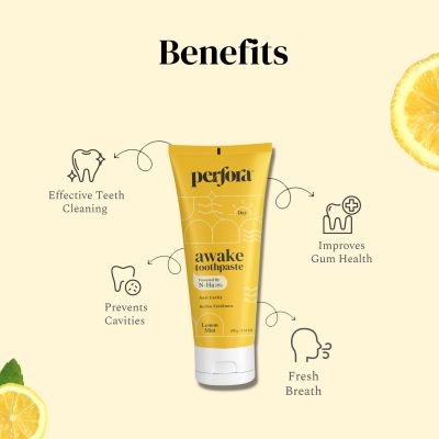Perfora: Awake Toothpaste - Lemon Mint - 100gm