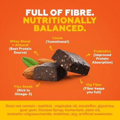 YogaBar: Almond Fudge Protein Bars - 360gm (Pack of 6)