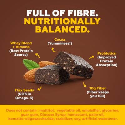 YogaBar: Hazelnut Toffee Protein Bars - 360gm (Pack of 6)