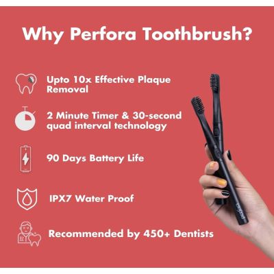 Perfora: Electric Toothbrush - Charcoal Grey