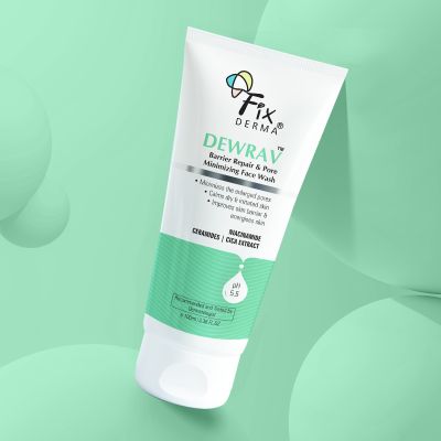 Fixderma: Dewrav Barrier Repair & Pore Minimizing face wash -100ml