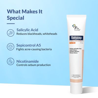 Fixderma: Salyzap Gel Day Time with Exfoliates -  20ml
