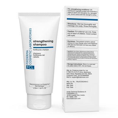 Fixderma Cosmetic Laboratories: Strengthening Shampoo Controls Hair Fall and Reduces Frizz  -50ml