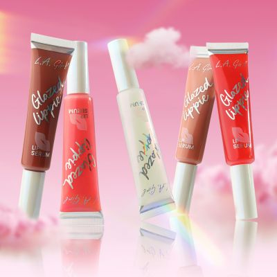 L.A.Girl: On Cloud Nine Glazed Lippie Lipgloss Lip Serum-Nudie