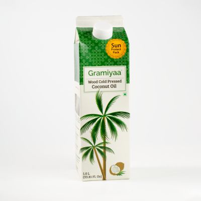 Gramiyaa: Gramiyaa Cold Pressed Coconut Oil 1 Litre
