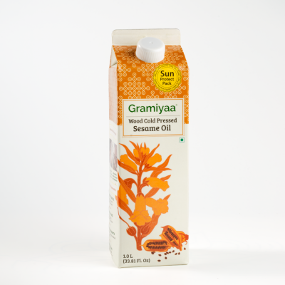 Gramiyaa: Gramiyaa Cold Pressed Sesame Oil 1 Litre