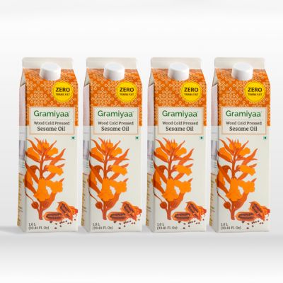 Gramiyaa: Gramiyaa Cold Pressed Sesame Oil 4 Litre