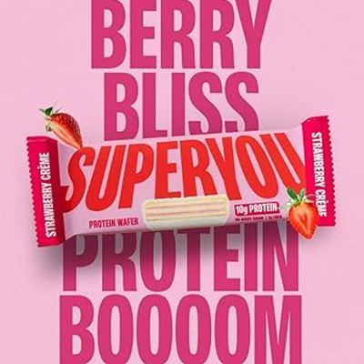 SuperYou: Strawberry Protein Wafer Bar 40gm