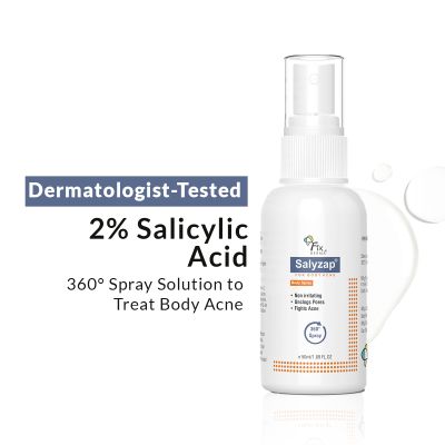 Fixderma: 2% Salicylic Acid Salyzap Body Acne Spray  -  50ml