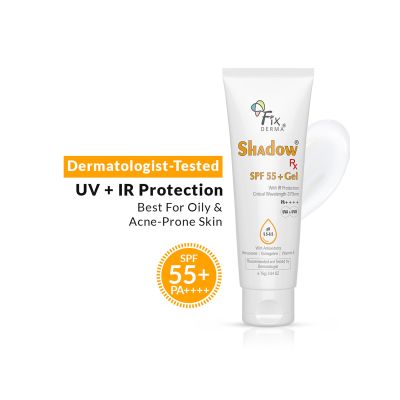 Fixderma: Shadow RX Sunscreen SPF 55+ Gel PA+++  - 75gm