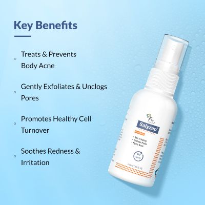 Fixderma: 2% Salicylic Acid Salyzap Body Acne Spray  -  50ml
