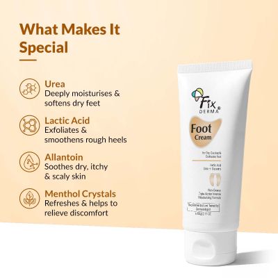Fixderma: Foot Cream For Dry & Cracked Feet -  60ml