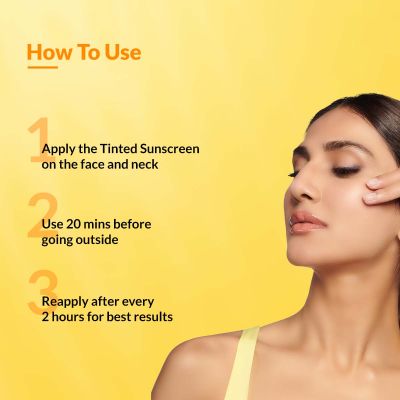 Fixderma: Shadow Tinted Sunscreen Medium SPF 50 PA+++ 1% Hyaluronic Acid - 30gm