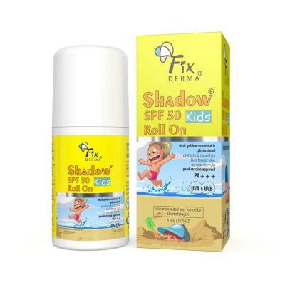 Fixderma: Shadow SPF 50 Kids Roll On Sunscreen PA+++ - 30gm