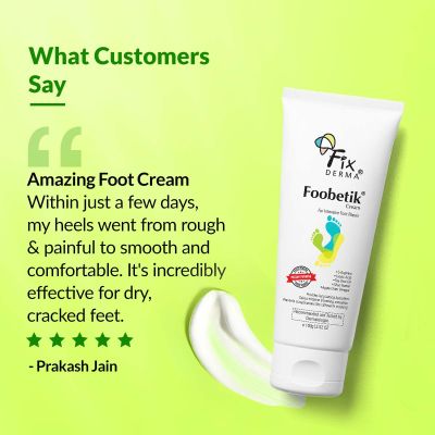 Fixderma: Foobetik Cream For Dry & Cracked Feet - 100g