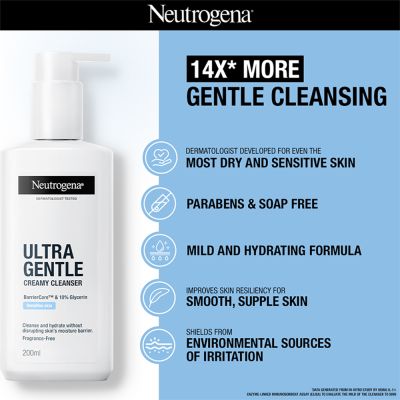 Neutrogena: Ultra Gentle Creamy Cleanser 200ml