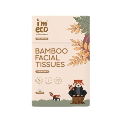 IMECO: Bamboo Pocket Tissue | Ultra-Soft Travel Friendly Facial Wipe | 10 Pulls Per Pack | Pack of 1