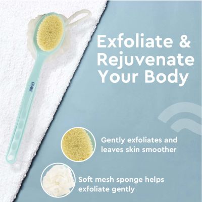GUBB: 2 In 1 Bath Brush With Long Handle