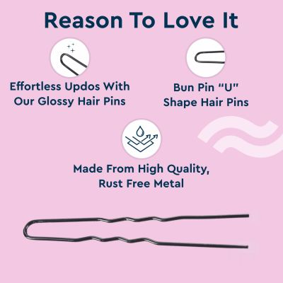 GUBB: Hair Pin 4.5Cm Curve 24Pcs/Set