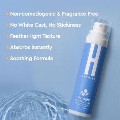 Happier: Sun-days Ultralight Sunscreen Gel SPF 50 PA++++ - 50ml
