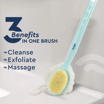 GUBB: 2 In 1 Bath Brush With Long Handle