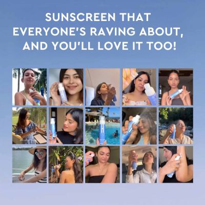 Happier: Sunscreen Spray SPF 50 PA+++ , UVA/UVB Protection, Broad Spectrum With Zinc Oxide