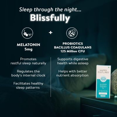 Happy Cultures: Sleep Tight | Melatonin 5Mg |  30 Chewmints