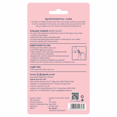 GUBB: Eyelash Curler Rose Gold Color