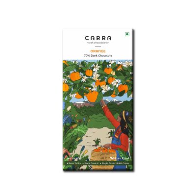 Carra: Orange in 70% Dark Chocolate 50gm each
